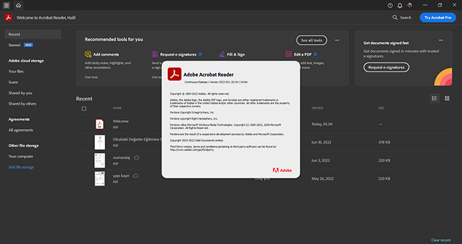 Adobe Acrobat Pro DC 2025 İndir – Full Türkçe ekran görüntüsü  İndir - TecRelax Ücretsiz Yazılım