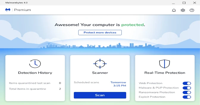 Malwarebytes Premium İndir – Full Türkçe ekran görüntüsü  İndir - TecRelax Ücretsiz Yazılım